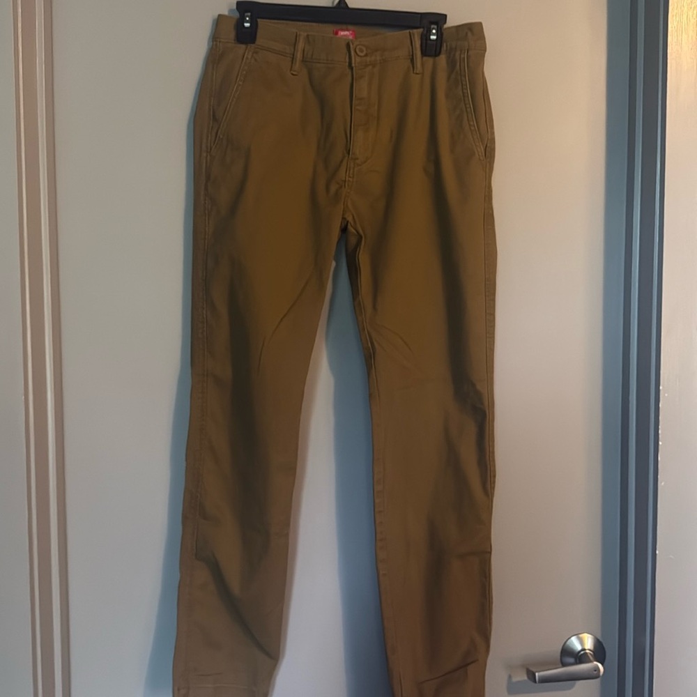 Levis XX Chino Pants Mens 30x 32 Tan Standard Tapered